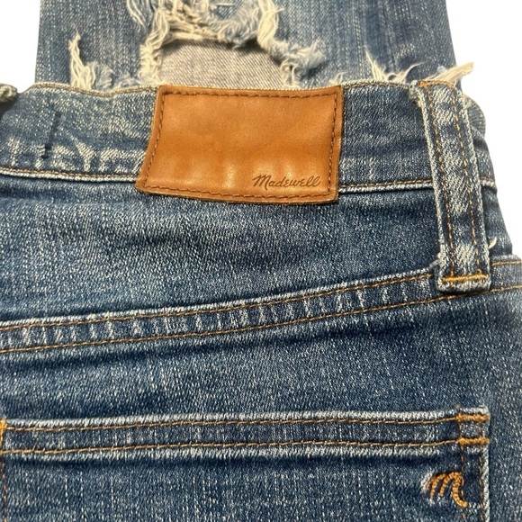 Madewell High Rise Skinny Crop Distressed Jeans Sz 26 - Picture 8 of 13